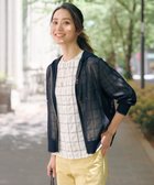 【ジェイ プレス/J.PRESS】の【WEB限定カラーあり・洗える】SHEER LIGHT KNIT ラメ パーカー ネイビー系|ID: prp329100004522932 ipo3291000000032285148