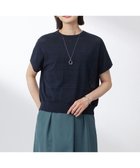 【ジェイ プレス/J.PRESS】の【洗える】メッシュ パターン ニット ネイビー系|ID: prp329100004522937 ipo3291000000031993668