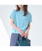 【ジェイ プレス/J.PRESS】の【洗える】メッシュ パターン ニット アクアグリーン系|ID: prp329100004522937 ipo3291000000032285154