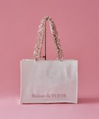 【メゾンドフルール/Maison de FLEUR】のリボン柄ジャカードスクエアトートMバッグ Ivory|ID: prp329100004522944 ipo3291000000031993707