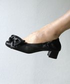 【ヌーベルローブオウ/nouvelleRobe Ou】の【本革・高反発】Heel Round Ribbon ヒールパンプス ブラック|ID: prp329100004522961 ipo3291000000031993801
