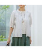 【23区/NIJYUSANKU】の【洗える】クリアトリコットジャージー ティアードデザイン カットソー ベージュ系|ID:prp329100004522970