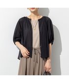 【23区/NIJYUSANKU】の【洗える】クリアトリコットジャージー ティアードデザイン カットソー ブラック系|ID:prp329100004522970