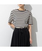 【23区/NIJYUSANKU】の【先行予約/洗える】シアーフライスボーダー Tシャツ アイボリー×ブラック|ID: prp329100004522975 ipo3291000000031993901