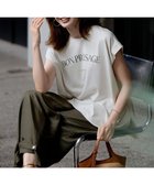 【23区/NIJYUSANKU】の【接触冷感/洗える】BON-PRESAGE ロゴ フレンチスリーブ Tシャツ ライトグレー系|ID:prp329100004522977