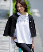 【23区/NIJYUSANKU】の【接触冷感/洗える】BON-PRESAGE ロゴ フレンチスリーブ Tシャツ ホワイト系|ID:prp329100004522977