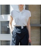 【23区/NIJYUSANKU】の【洗える】レーヨンポリエステルストレッチ ボウタイ ニット ライトグレー系|ID:prp329100004522981