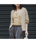 【23区/NIJYUSANKU】の【洗える】ライトシアーニット ブルゾン ベージュ系|ID:prp329100004522982
