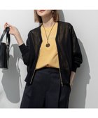 【23区/NIJYUSANKU】の【洗える】ライトシアーニット ブルゾン ブラック系|ID: prp329100004522982 ipo3291000000033564820