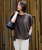 【23区/NIJYUSANKU】の【洗える】ライトシアー ハーフスリーブ ニット 人気、トレンドファッション・服の通販 founy(ファニー) ファッション Fashion レディースファッション Fashion for Women トップス・カットソー Cut & Sew Tops ニット Knit Tops & Sweaters インド Indian Textile オレンジ Orange 春 Spring 洗える Machine Washable シアー Sheer, See-Through スリーブ Sleeve, Long Sleeve / Short Sleeve セーター Sweater, Knitwear ツイスト Tweed, Tweed Fabric ハーフ Half, Half-Length フォルム Silhouette, Form ブルゾン Blouson, Bomber Jacket S/S・春夏 SS, Spring/Summer, Warm Season 夏 Summer 2025年 2025 2025春夏・S/S Spring/Summer 2025 SS25 thumbnail ダークブラウン系|ID: prp329100004522987 ipo3291000000032448043