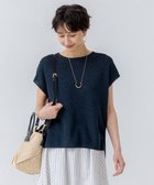 【23区/NIJYUSANKU】の【先行予約/洗える】シャイニーシアー オーバーサイズ ニット ダークグリーン系|ID: prp329100004522989 ipo3291000000031994009