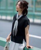 【23区/NIJYUSANKU】の【洗える】シャイニーシアー オーバーサイズ ニット ダークグリーン系|ID:prp329100004522989
