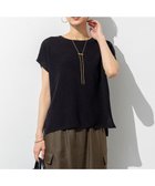 【23区/NIJYUSANKU】の【洗える】シャイニーシアー オーバーサイズ ニット ブラック系|ID:prp329100004522989