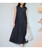 【23区/NIJYUSANKU】の【洗える】プリーツコンビ ワンピース ネイビー系|ID:prp329100004522994