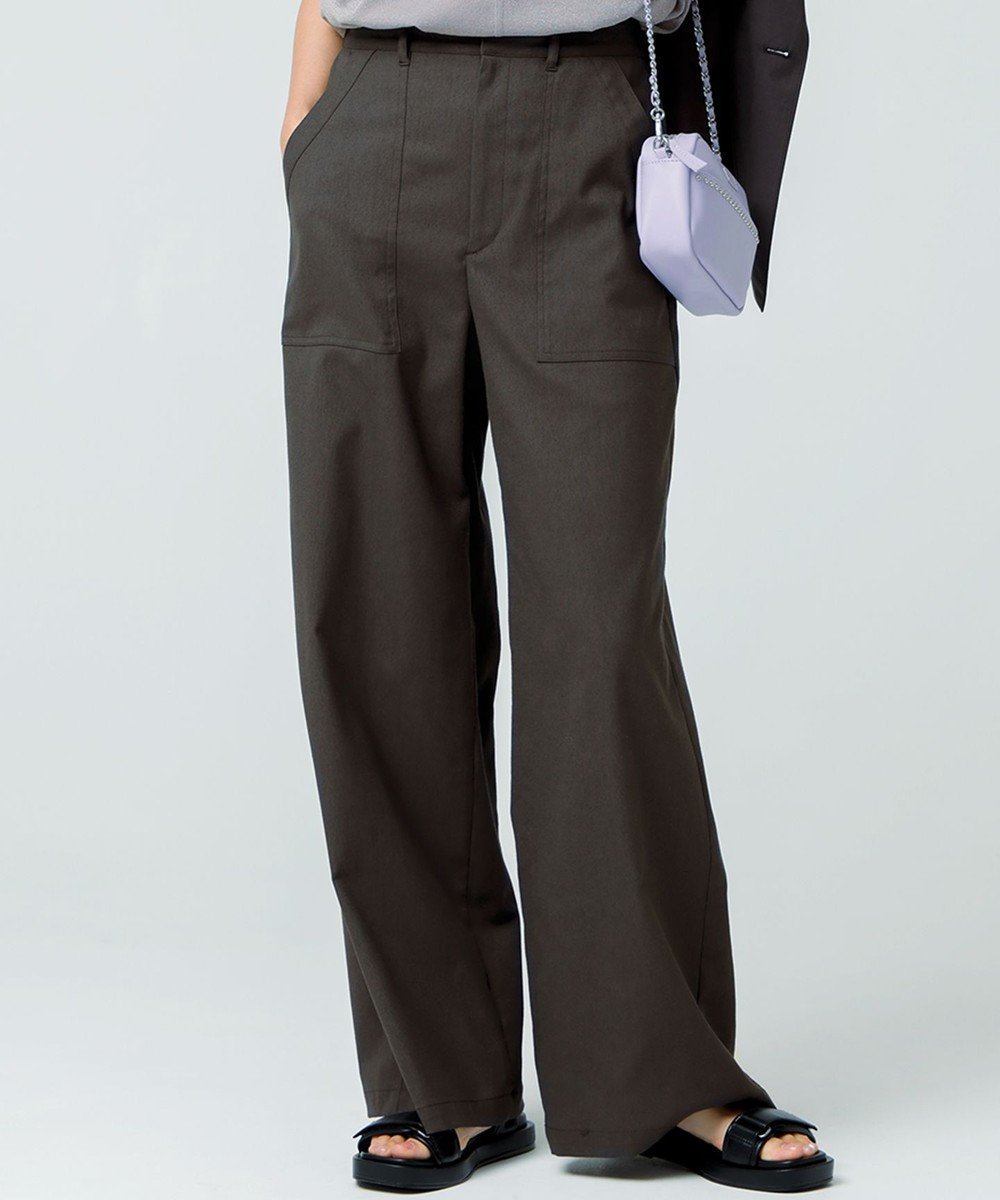 【23区/NIJYUSANKU】の【吸水速乾/UVカット/洗える】ボディシェルドライオックス ベイカー パンツ 人気、トレンドファッション・服の通販 founy(ファニー) 　ファッション　Fashion　レディースファッション　Fashion for Women　パンツ　Pants & Trousers　オックス　Oxford Fabric　オレンジ　Orange　春　Spring　洗える　Machine Washable　ギャザー　Gathered, Ruffled　吸水　Absorbent, Quick-Dry　シンプル　Simple, Minimal　人気　Popular, Best Seller　フロント　Front, Front Design　ボトム　Bottoms, Lower Wear　ポケット　Pocket, Pocket Detail　ワイド　Wide, Wide Fit　S/S・春夏　SS, Spring/Summer, Warm Season　夏　Summer　エレガント 上品　Elegant　2025年　2025　2025春夏・S/S　Spring/Summer 2025 SS25　 other-1|ID: prp329100004522996 ipo3291000000033569057