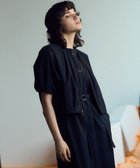 【23区/NIJYUSANKU】の【先行予約/撥水性/接触冷感】ストレッチライトタイプライター コンパクトブルゾン ブラック系|ID:prp329100004522999