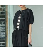 【23区/NIJYUSANKU】の【撥水性/接触冷感】ストレッチライトタイプライター コンパクトブルゾン ブラック系|ID:prp329100004522999