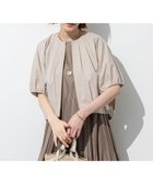 【23区/NIJYUSANKU】の【撥水性/接触冷感】ストレッチライトタイプライター コンパクトブルゾン ベージュ系|ID:prp329100004522999