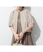 【23区/NIJYUSANKU】の【撥水性/接触冷感】ストレッチライトタイプライター コンパクトブルゾン ベージュ系|ID: prp329100004522999 ipo3291000000035909771