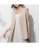 【23区/NIJYUSANKU】の【先行予約/洗える】トリアセスラブストレッチ ジレ ベージュ系|ID:prp329100004523003