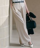 【23区/NIJYUSANKU】の【先行予約/洗える】トリアセスラブストレッチ ワイド パンツ ベージュ系|ID: prp329100004523004 ipo3291000000032009756