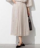 【23区/NIJYUSANKU】の【洗える】ソフトシアーフィルム タック スカート ベージュ系|ID: prp329100004523020 ipo3291000000035665737