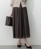 【23区/NIJYUSANKU】の【洗える】ソフトシアーフィルム タック スカート ダークブラウン系|ID: prp329100004523020 ipo3291000000035665741