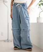 【ウィゴー/WEGO】の【ウエストゴム/2WAY】2WAYデニムカーゴパンツ 人気、トレンドファッション・服の通販 founy(ファニー) ファッション Fashion レディースファッション WOMEN パンツ Pants デニムパンツ Denim Pants インディゴ Indigo 春 Spring 秋 Autumn/Fall ショート Short ジーンズ Jeans ストレート Straight スニーカー Sneakers スマホ Smartphone スリット Slit デニム Denim トレンド Trend ドローコード Draw Cord ハーフ Half 冬 Winter S/S・春夏 Ss・Spring/Summer NEW・新作・新着・新入荷 New Arrivals 夏 Summer thumbnail デニム淡加工色|ID: prp329100004523024 ipo3291000000031994267