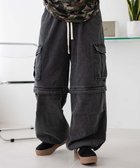 【ウィゴー/WEGO】の【ウエストゴム/2WAY】2WAYデニムカーゴパンツ 人気、トレンドファッション・服の通販 founy(ファニー) ファッション Fashion レディースファッション WOMEN パンツ Pants デニムパンツ Denim Pants インディゴ Indigo 春 Spring 秋 Autumn/Fall ショート Short ジーンズ Jeans ストレート Straight スニーカー Sneakers スマホ Smartphone スリット Slit デニム Denim トレンド Trend ドローコード Draw Cord ハーフ Half 冬 Winter S/S・春夏 Ss・Spring/Summer NEW・新作・新着・新入荷 New Arrivals 夏 Summer thumbnail デニムブラック|ID: prp329100004523024 ipo3291000000031994269