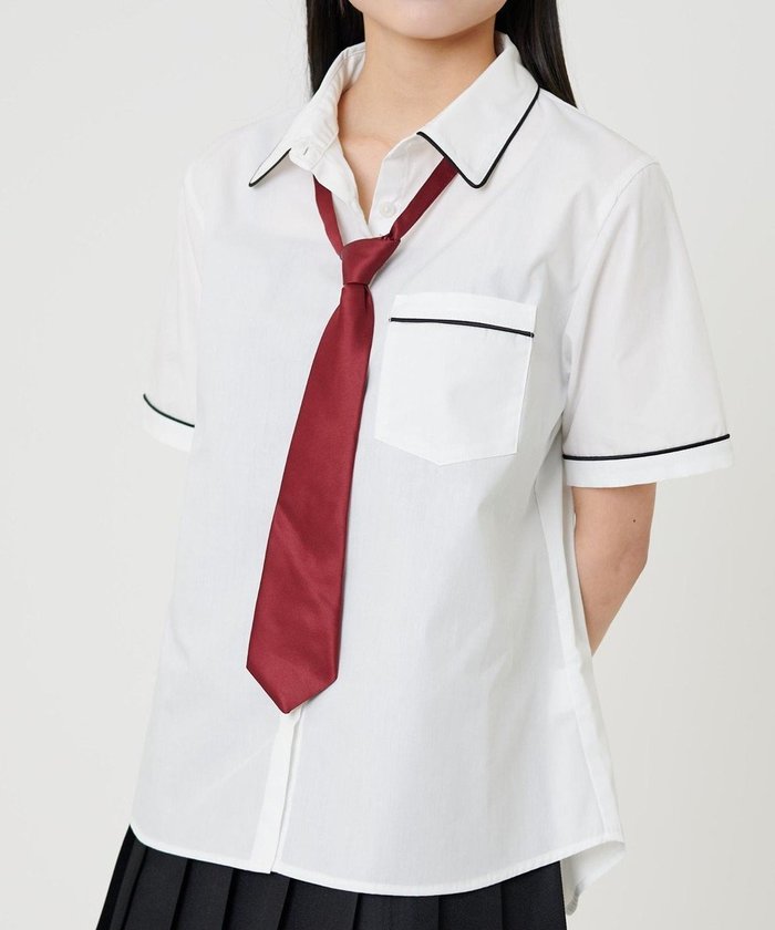 【ウィゴー/WEGO】の【SCHOOLITEM】スクールパイピングシャツS/S インテリア・キッズ・メンズ・レディースファッション・服の通販 founy(ファニー) https://founy.com/ ファッション Fashion レディースファッション WOMEN トップス・カットソー Tops/Tshirt シャツ/ブラウス Shirts/Blouses スマホ Smartphone 夏 Summer 春 Spring S/S・春夏 Ss・Spring/Summer |ID: prp329100004523038 ipo3291000000032099330