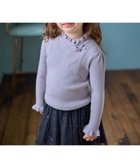 【エニファム/any FAM / KIDS】の首フリルしあわせタッチニット サックスブルー|ID: prp329100004523838 ipo3291000000032000807