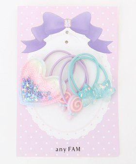 【エニファム/any FAM / KIDS】の【WEB限定】ヘアゴム3SET(ユメカワ) 人気、トレンドファッション・服の通販 founy(ファニー) ファッション Fashion キッズファッション KIDS アクセサリー Accessories モチーフ Motif リボン Ribbon ワンポイント One Point |ID:prp329100004523839