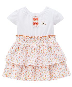 【ミキハウスホットビスケッツ/MIKI HOUSE HOT BISCUITS / KIDS】の【ミキハウス】【80-120cm】 半袖ワンピース 人気、トレンドファッション・服の通販 founy(ファニー) ファッション Fashion キッズファッション KIDS ワンピース Dress/Kids おすすめ Recommend カーディガン Cardigan リボン Ribbon レース Race エレガント 上品 Elegant 半袖 Short Sleeve 夏 Summer 春 Spring S/S・春夏 Ss・Spring/Summer 羽織 Haori |ID:prp329100004523851