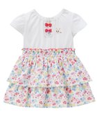 【ミキハウスホットビスケッツ/MIKI HOUSE HOT BISCUITS / KIDS】の【ミキハウス】【80-120cm】 半袖ワンピース 白×ピンク|ID: prp329100004523851 ipo3291000000032000850