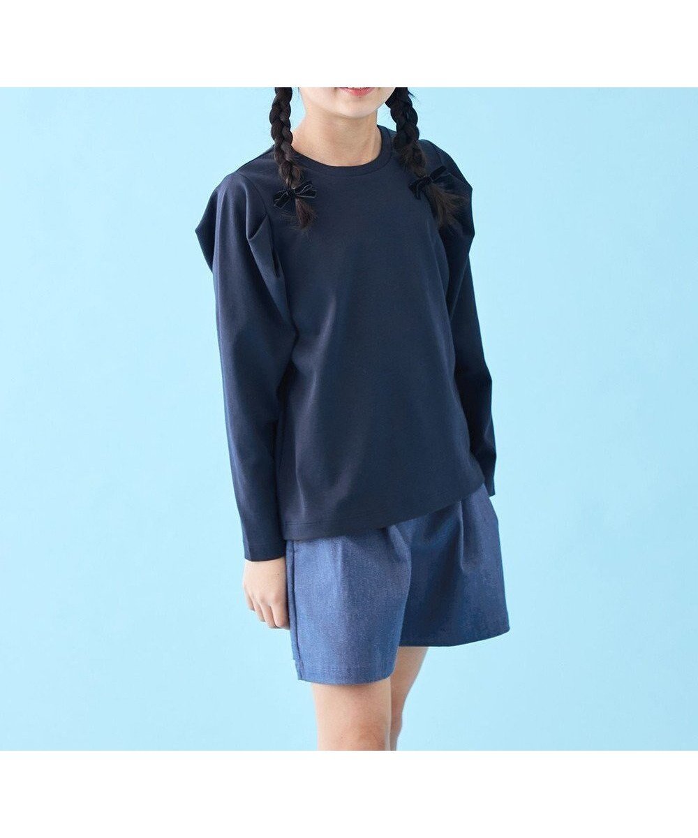 【アンフィーロ/UNFILO / KIDS】の【110-150cm】タックスリーブTシャツ 人気、トレンドファッション・服の通販 founy(ファニー) 　ファッション　Fashion　キッズファッション　KIDS　トップス・カットソー　Tops/Tees/Kids　カットソー　Cut And Sew　シンプル　Simple　スリーブ　Sleeve　夏　Summer　S/S・春夏　Ss・Spring/Summer　洗える　Washable　A/W・秋冬　Aw・Autumn/Winter・Fw・Fall-Winter　 other-1|ID: prp329100004523852 ipo3291000000032138475