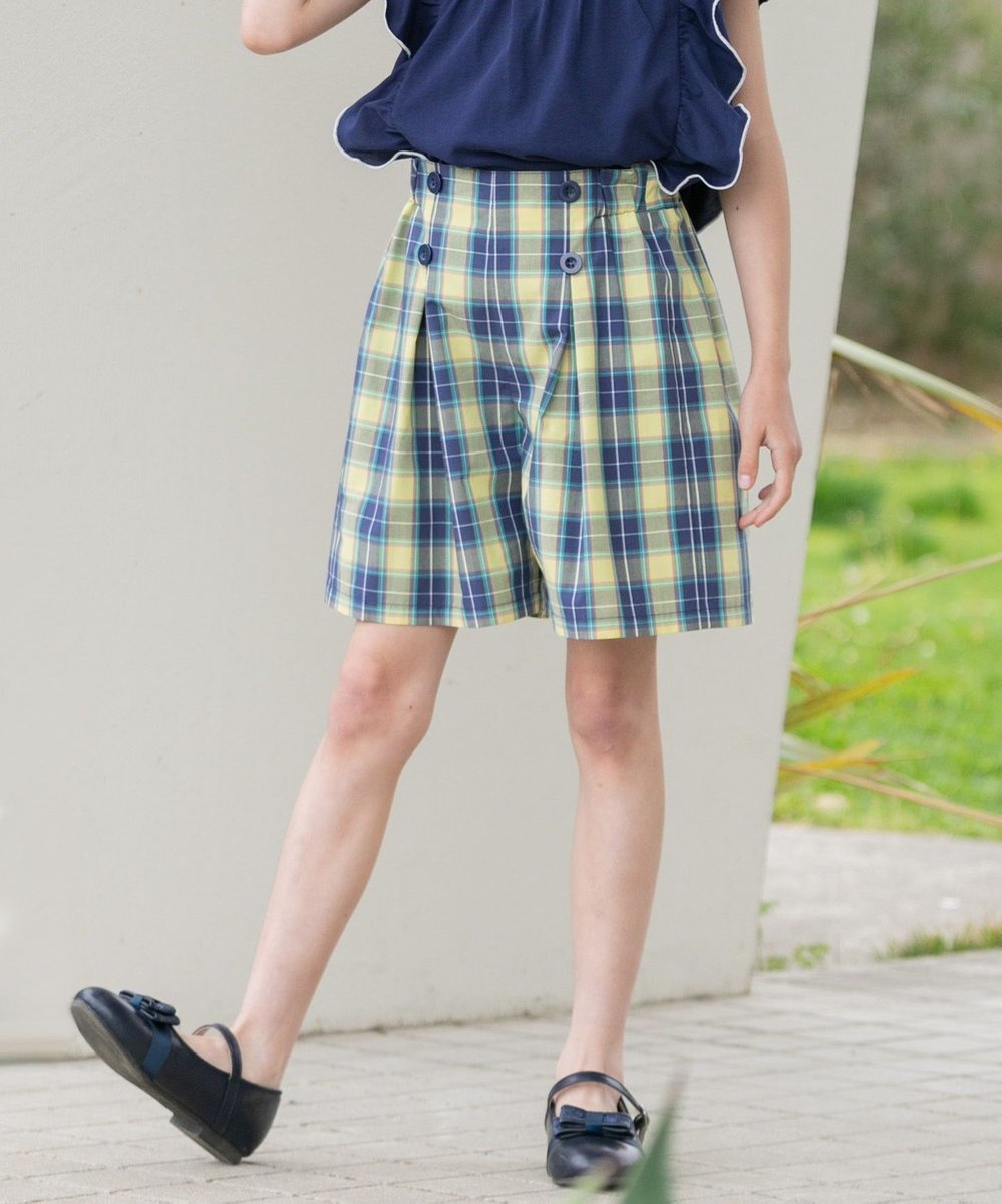 【組曲 / KIDS/KUMIKYOKU】の【110-140㎝】チェック ショートパンツ 人気、トレンドファッション・服の通販 founy(ファニー) 　ファッション　Fashion　キッズファッション　KIDS　ボトムス　Bottoms/Kids　イエロー　Yellow　ショート　Short　チェック　Check　夏　Summer　春　Spring　S/S・春夏　Ss・Spring/Summer　 other-1|ID: prp329100004523857 ipo3291000000032000871
