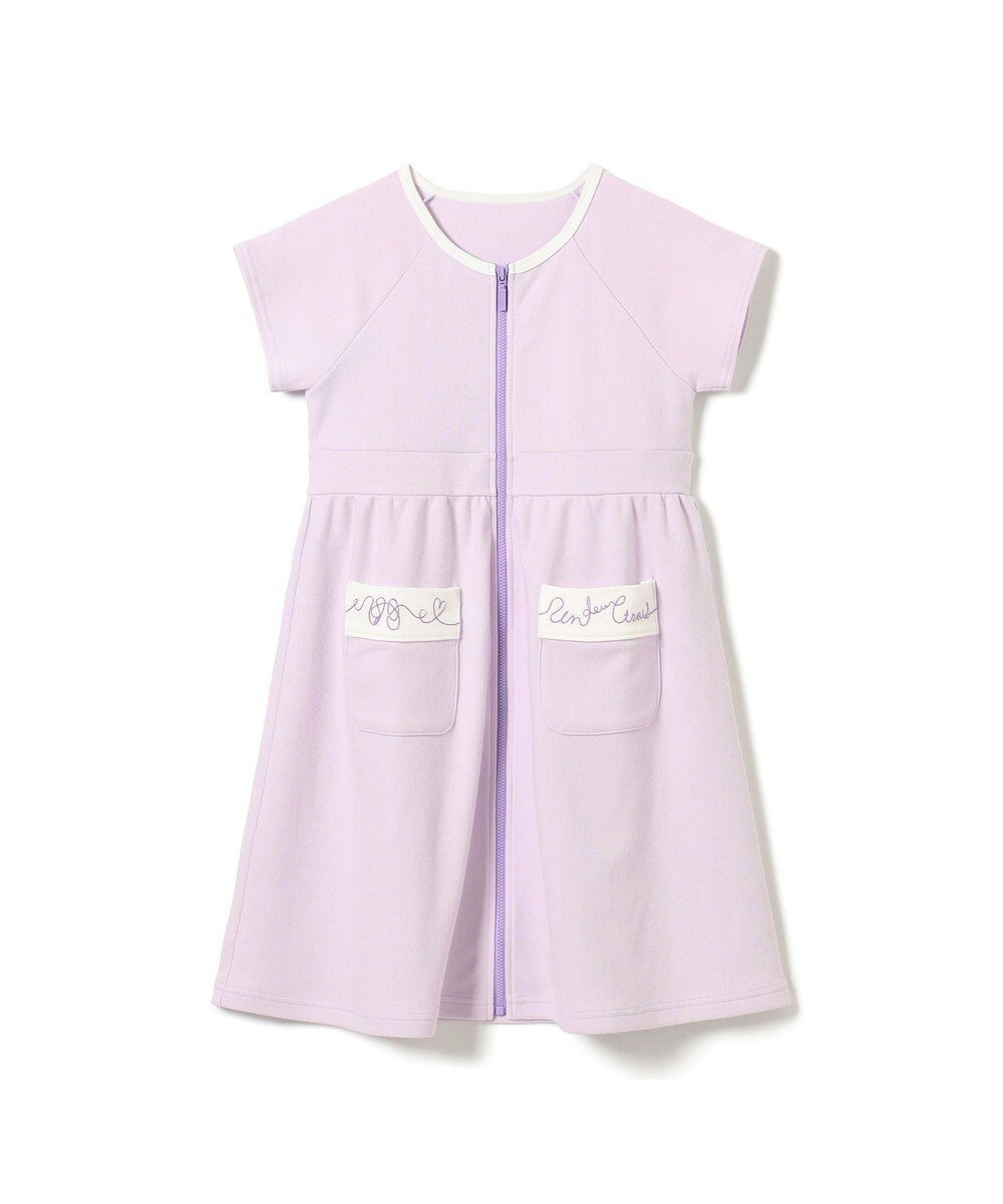 【チャコット/Chacott / KIDS】のジップアップワンピース インテリア・キッズ・メンズ・レディースファッション・服の通販 founy(ファニー) 　ファッション　Fashion　キッズファッション　KIDS Children’s Clothing　ワンピース　Dress/Kids　バレエ　Ballet　フレア　Flare　ベビー　Baby　ポケット　Pocket　ラベンダー　Lavender　春　Spring　ラベンダー|ID: prp329100004523859 ipo3291000000032348834