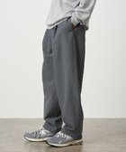 【エイトン/ATON】のWOOL WASHI TROPICAL ワイドパンツ - UNISEX CHARCOAL GRAY|ID: prp329100004523861 ipo3291000000032000885