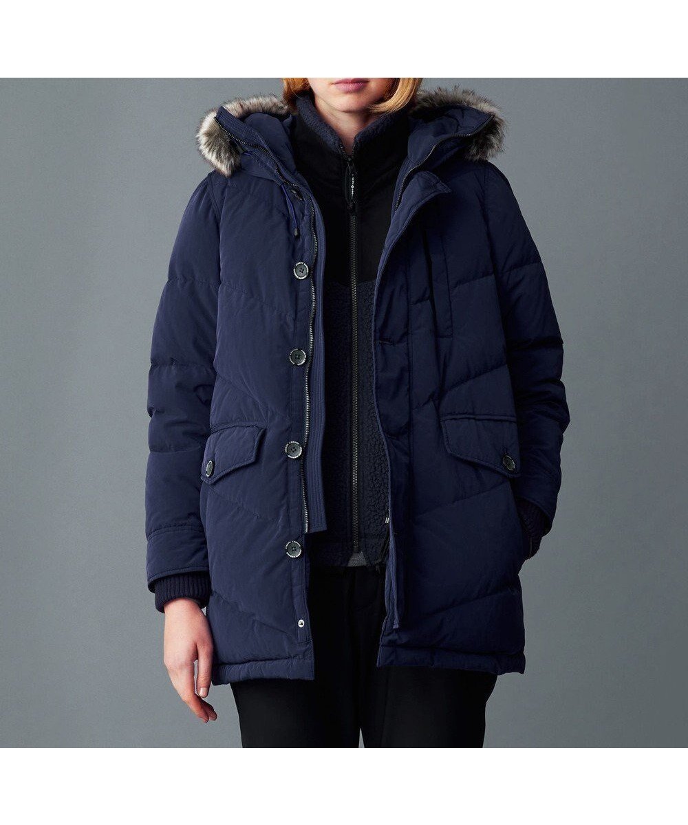 【ジョセフ アブード マウンテン/JOSEPH ABBOUD MOUNTAIN】の【サスティナブル/ECO撥水/ECOファー/9ポケット/男女兼用】Pe/Nyピーチ ダウンコート インテリア・キッズ・メンズ・レディースファッション・服の通販 founy(ファニー) 　ファッション　Fashion　レディースファッション　WOMEN　アウター　Coat Outerwear　コート　Coats　ジャケット　Jackets　ダウン　Down Coats And Jackets　キルト　Quilt　ジャケット　Jacket　スマート　Smart　ダウン　Down　ピーチ　Peach　ポケット　Pocket　A/W・秋冬　Aw・Autumn/Winter・Fw・Fall-Winter　ネイビー系|ID: prp329100004523863 ipo3291000000032000895