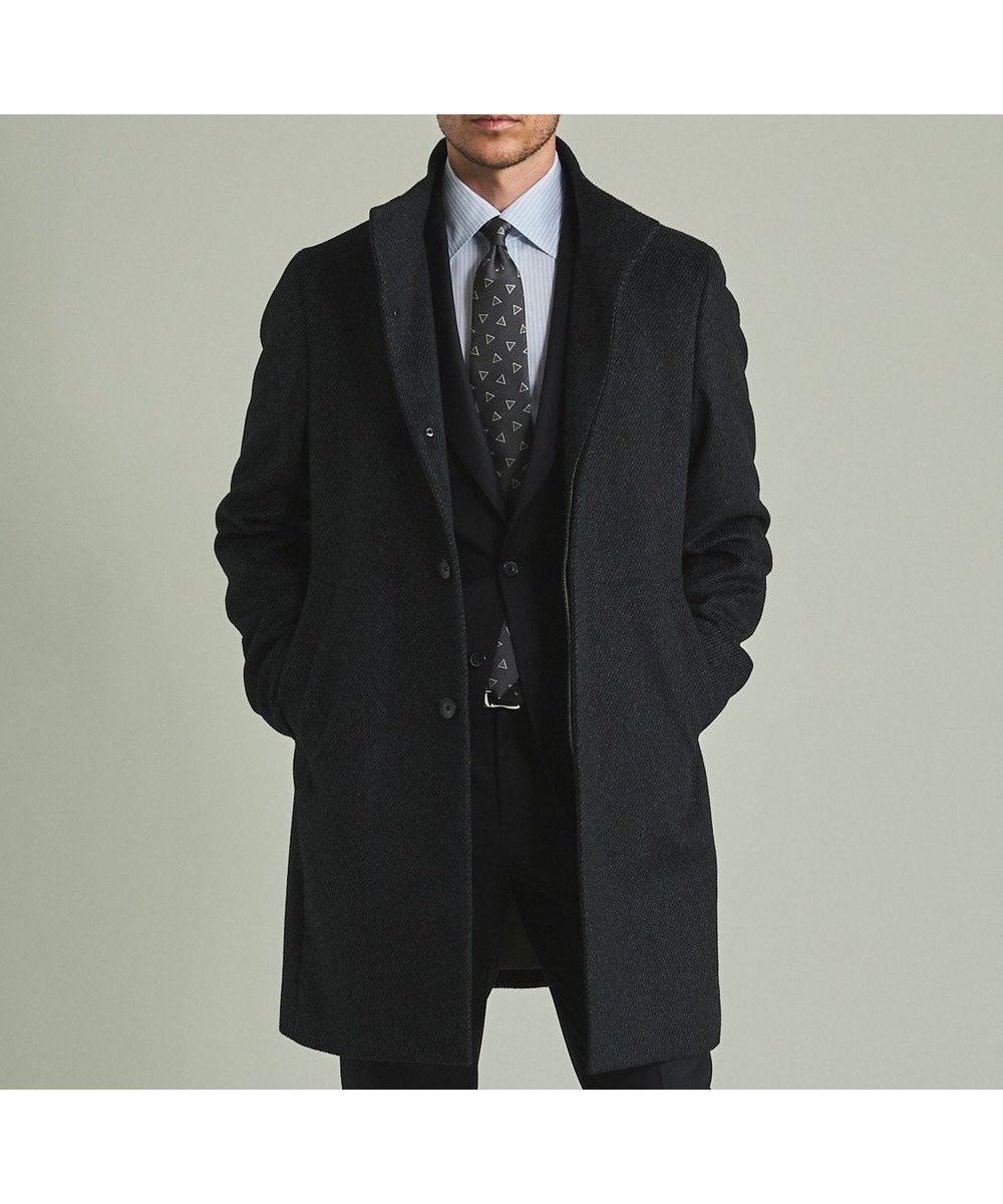 【五大陸/gotairiku / MEN】のアンゴラビーバー スタンドカラーコート インテリア・キッズ・メンズ・レディースファッション・服の通販 founy(ファニー) 　ファッション　Fashion　メンズファッション　MEN　アウター　Coats Outerwear/Men　アンゴラ　Angola　シンプル　Simple　ジャケット　Jacket　スタンド　Stand　A/W・秋冬　Aw・Autumn/Winter・Fw・Fall-Winter　グレー系8|ID: prp329100004523867 ipo3291000000032000908
