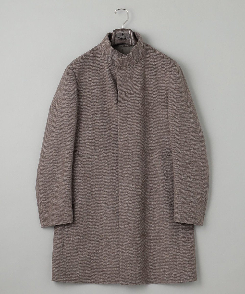 【五大陸/gotairiku / MEN】のアンゴラビーバー スタンドカラーコート インテリア・キッズ・メンズ・レディースファッション・服の通販 founy(ファニー) 　ファッション　Fashion　メンズファッション　MEN　アウター　Coats Outerwear/Men　アンゴラ　Angola　シンプル　Simple　ジャケット　Jacket　スタンド　Stand　A/W・秋冬　Aw・Autumn/Winter・Fw・Fall-Winter　ベージュ系8|ID: prp329100004523867 ipo3291000000032000909