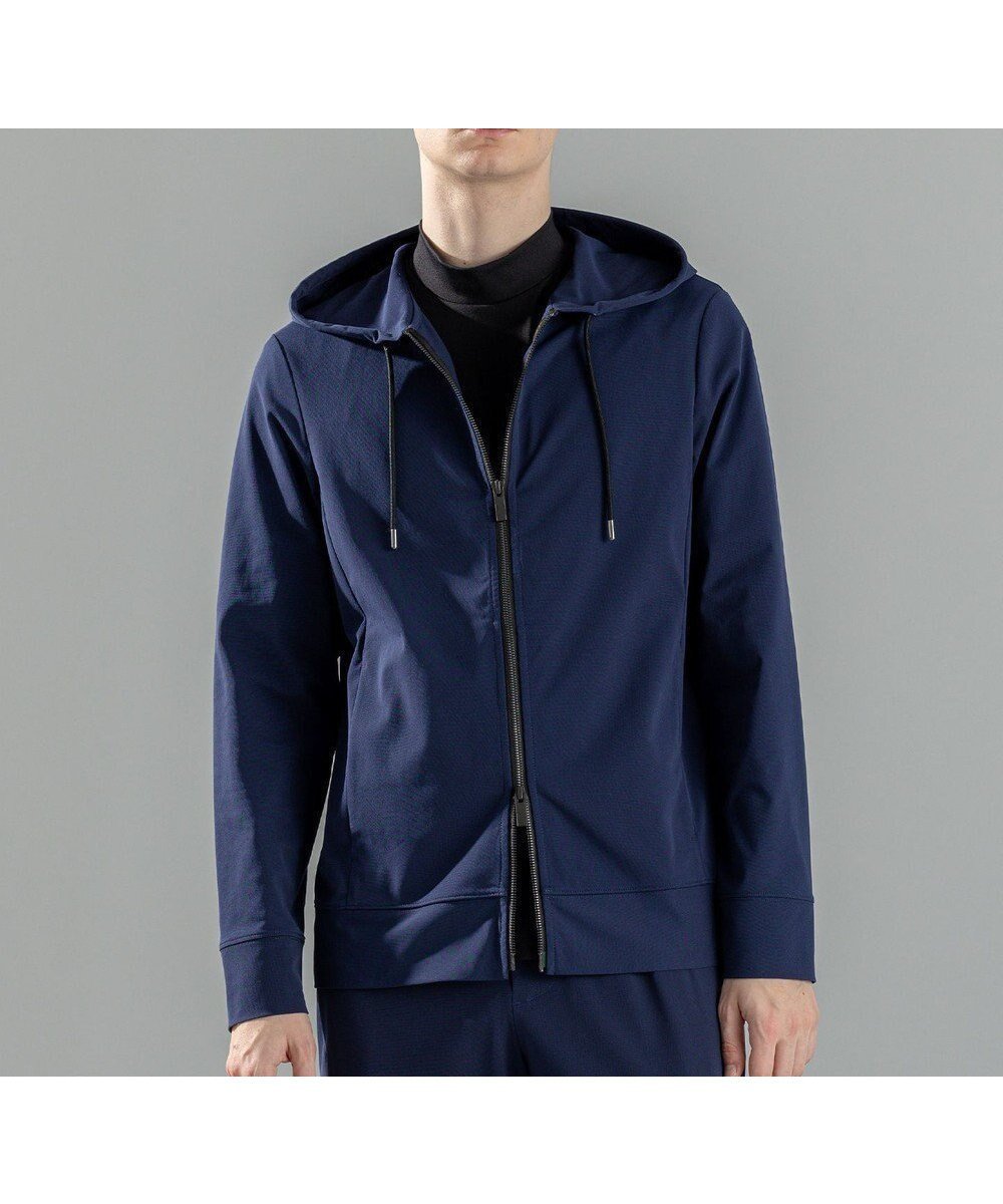 【ジョゼフ オム/JOSEPH HOMME / MEN】の新素材【水滴除去性/洗える/ストレッチ】 デューエイトタックジャージー ジップアップパーカー インテリア・キッズ・メンズ・レディースファッション・服の通販 founy(ファニー) 　ファッション　Fashion　メンズファッション　MEN　トップス・カットソー　Tops/Tshirt/Men　パーカ　Sweats　ストレッチ　Stretch　スポーティ　Sporty　パーカー　Hoodie　フロント　Front　ベーシック　Basic　夏　Summer　春　Spring　S/S・春夏　Ss・Spring/Summer　洗える　Washable　ネイビー系|ID: prp329100004523887 ipo3291000000032000978