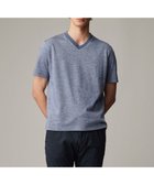 【ジョセフ アブード/JOSEPH ABBOUD / MEN】の【リネン素材/吸水速乾/日本素材】リネンハニカム Vネック Tシャツ サックスブルー系|ID: prp329100004523889 ipo3291000000032000987
