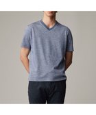 【ジョセフ アブード/JOSEPH ABBOUD / MEN】の【リネン素材/吸水速乾/日本素材】リネンハニカム Vネック Tシャツ サックスブルー系|ID: prp329100004523889 ipo3291000000032634984