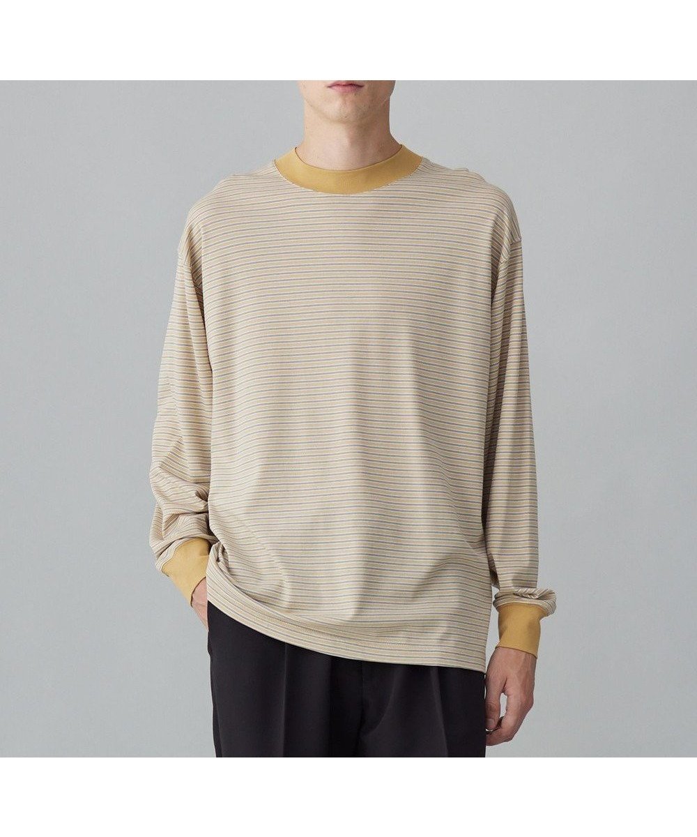 【アンフィーロ/UNFILO / MEN】の【新色追加】スマート ストレッチ ロンTEE インテリア・キッズ・メンズ・レディースファッション・服の通販 founy(ファニー) 　ファッション　Fashion　メンズファッション　MEN　トップス・カットソー　Tops/Tshirt/Men　シャツ　Shirts　ロング / Tシャツ　T-Shirts　インナー　Inner　カットソー　Cut And Sew　シルケット　Mercerization　ジャケット　Jacket　ストレッチ　Stretch　スマート　Smart　ビジネス 仕事 通勤　Business　ロング　Long　夏　Summer　春　Spring　S/S・春夏　Ss・Spring/Summer　[新色]イエローボーダー|ID: prp329100004523892 ipo3291000000032000999