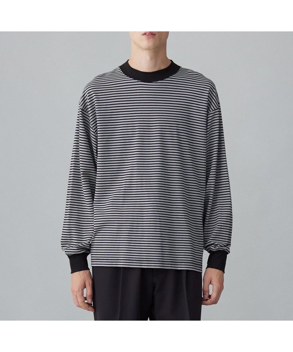 【アンフィーロ/UNFILO / MEN】のスマート ストレッチ ロンTEE 24年商品 インテリア・キッズ・メンズ・レディースファッション・服の通販 founy(ファニー) 　ファッション　Fashion　メンズファッション　Fashion for Men　トップス・カットソー　Cut & Sew Tops　メンズシャツ　Shirts　ロングTシャツ・Tシャツ / 着回し力抜群　Longline T-Shirts & Tees　インナー　Innerwear　カットソー　Cut and Sewn Top　シルケット　Silket, Silky Cotton　ジャケット　Jacket, Outerwear　ストレッチ　Stretch, Stretchy Fabric　スマート　Smart, Elegant　ビジネス 仕事 通勤　Business / Work / Commuting　ロング　Long, Long-Length　夏　Summer　S/S・春夏　SS, Spring/Summer, Warm Season　A/W・秋冬　Autumn/Winter　ボーダー|ID: prp329100004523892 ipo3291000000033577069
