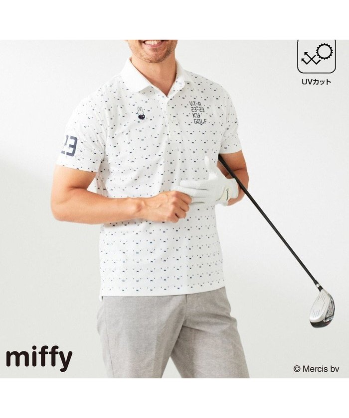 【23区 ゴルフ/23区GOLF / MEN】の【MEN】【吸水速乾/UVカット】ミッフィーフェイスポロシャツ インテリア・キッズ・メンズ・レディースファッション・服の通販 founy(ファニー) https://founy.com/ ファッション Fashion メンズファッション Fashion for Men トップス・カットソー Cut & Sew Tops メンズシャツ Shirts ポロシャツ / きれいめカジュアルスタイル Polo Shirts 2024年 2024 2024春夏・S/S Spring/Summer 2024 SS24 ゴルフ Golf なめらか Smooth, Silky Texture シンプル Simple, Minimal フラット Flat, Flat Shoes ポロシャツ Polo Shirt, Collared Tee モチーフ Motif, Design Theme 吸水 Absorbent, Quick-Dry 夏 Summer 春 Spring S/S・春夏 SS, Spring/Summer, Warm Season |ID: prp329100004523897 ipo3291000000032675025