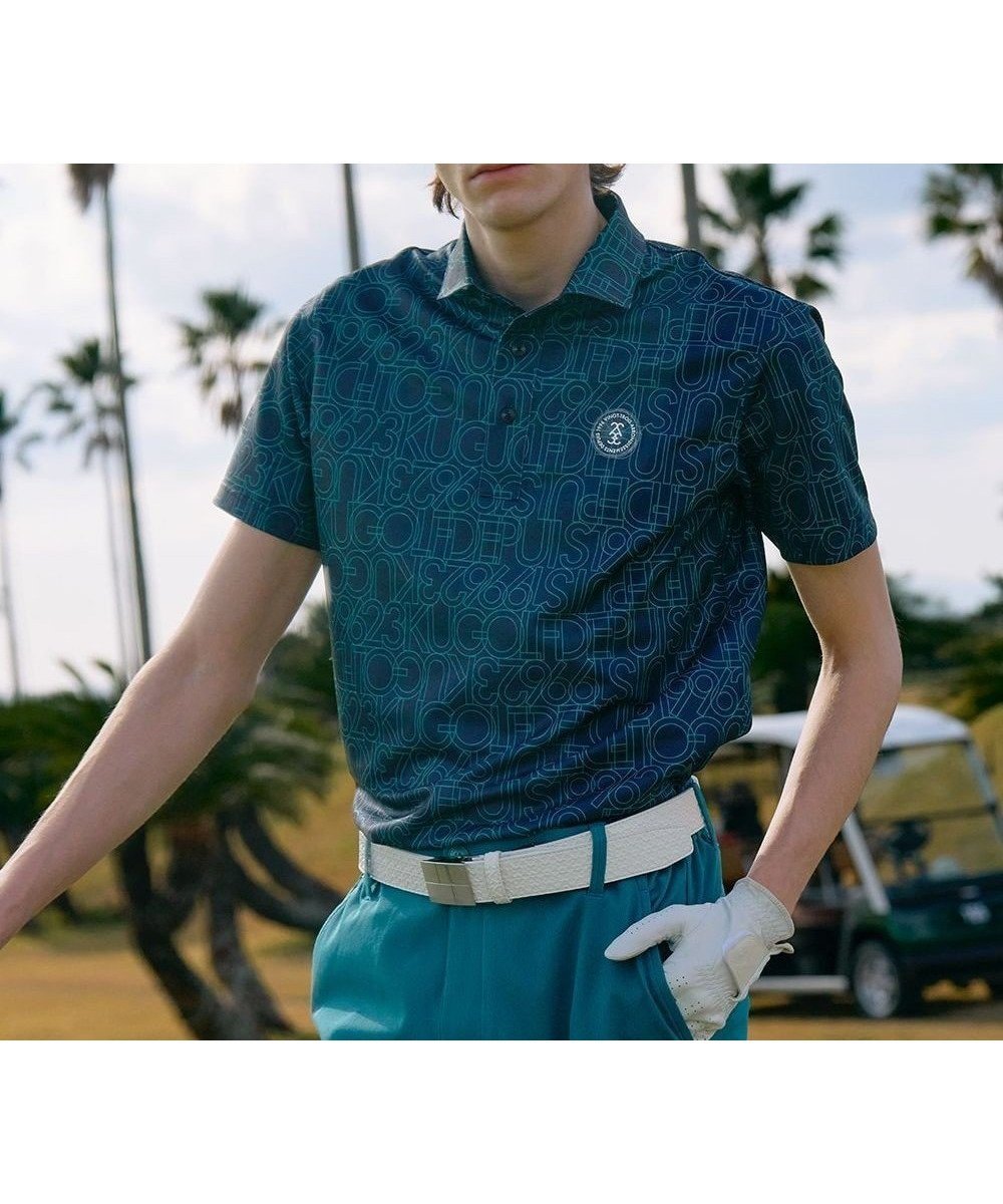 【23区 ゴルフ/23区GOLF / MEN】の【MEN】【吸水速乾/UVカット】1枚で様になる!フェアウェイに映える ロゴグラフィック ポロシャツ インテリア・キッズ・メンズ・レディースファッション・服の通販 founy(ファニー) 　ファッション　Fashion　メンズファッション　MEN　トップス・カットソー　Tops/Tshirt/Men　シャツ　Shirts　ポロシャツ　Polo Shirts　グラフィック　Graphic　ゴルフ　Golf　ストレッチ　Stretch　プリント　Print　ポロシャツ　Polo Shirt　エレガント 上品　Elegant　吸水　Water Absorption　夏　Summer　春　Spring　S/S・春夏　Ss・Spring/Summer　ネイビー系5|ID: prp329100004523899 ipo3291000000032049987