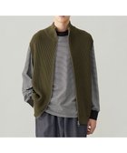 【アンフィーロ/UNFILO / MEN】のスウェットライク ジップベスト 24年秋冬商品 カーキ|ID: prp329100004523900 ipo3291000000032695434
