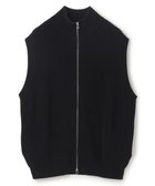 【アンフィーロ/UNFILO / MEN】のスウェットライク ジップベスト 24年秋冬商品 ブラック|ID: prp329100004523900 ipo3291000000032695435